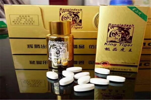 KING TIGER  Bengal Tiger King  Helps with erection and delay, promotes enlargement and thickening with excellent results. Pure Chinese herbal extraction    Malaysia genuine spot   马来西亚正品现货 - Image 2